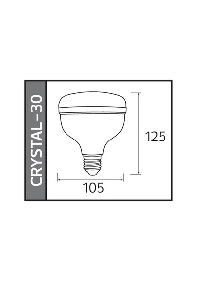 Horoz 30w Crystal-30 Led Torch Ampul 6400k