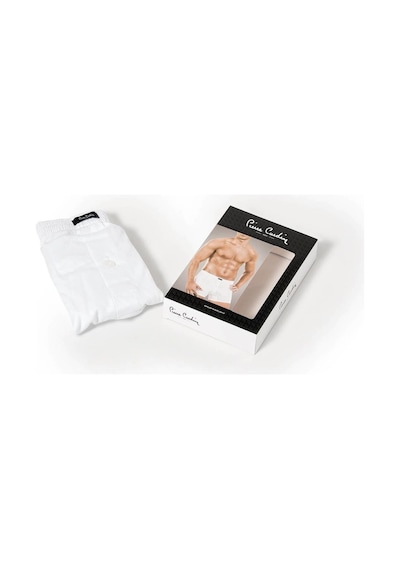 Pierre Cardin Erkek Penye Boxer Beyaz