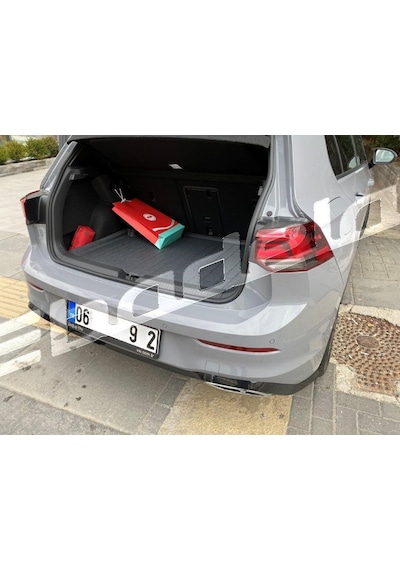 Volkswagen Golf 8 R Lıne Uyumlu Bagaj Havuzu Kokusuz Kaucuk 3D