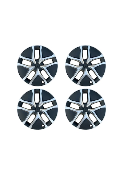 Red Lion Parts Tesla Model Y Juniper Uyumlu 19 İnç Görünüm Jant Kapağı Seti Siyah Gümüş