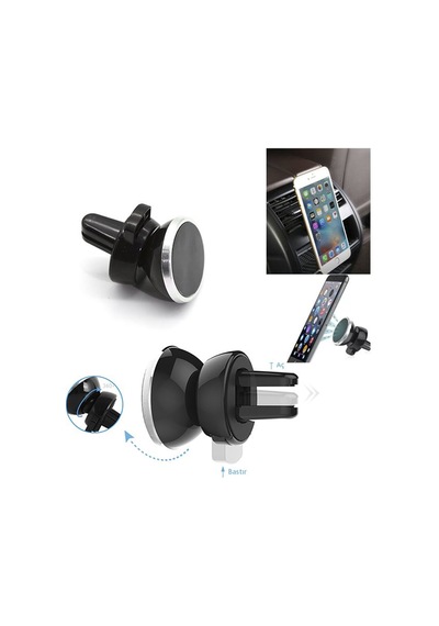 Carubb Mıknatıslı Telefon Tutucu - Siyah - 7 Cm