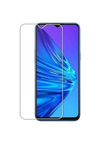 Realme 5i İle Uyumlu Ekran Koruyucu Şeffaf Temperli Kırılmaz Cam Ekran Koruyucu