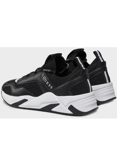 Guess Bayan Ayakkabı Flpge2 Fab12 Black Siyah-beyaz Siyah - Beyaz