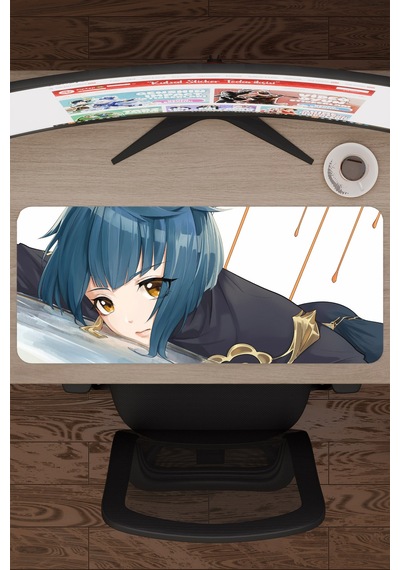 Xingqiu Genshin Impact Anime Oyuncu V1 - 70x30 Xl Gaming Mouse Pad Fare Altlığı