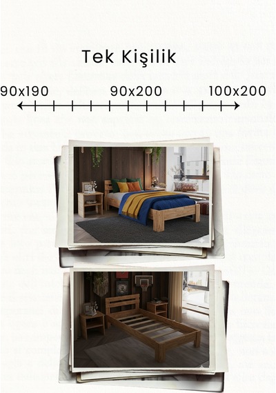 Letto Tek Kişilik Mdf Karyola