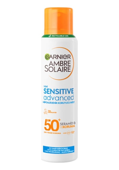 2 Adet Garnier Ambre Solaire Sensitive Advanced Hipoalerjenik Spf 50+ Güneş Koruyucu Mist 150 Ml