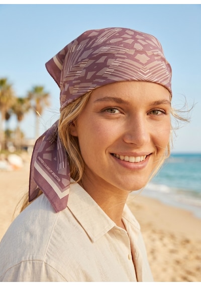 United Colors Of Benetton Flora Bandana/fular -1020-47 47 Mürdüm