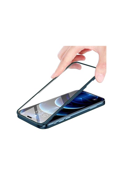 Apple iPhone Uyumlu 11 360 Derece Tam Kaplayan Cam Kapak Kılıf
