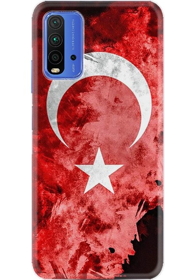 Xiaomi Redmi 9T Kılıf Desenli Şanlı Türk Bayrağı 1315