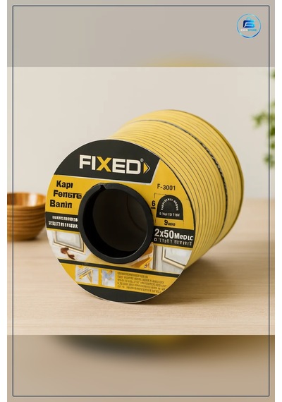 Kapı Pencere Bantı D Profil Fitil 9x6mm Kahverengi 100m 2x50m Epd 100 M