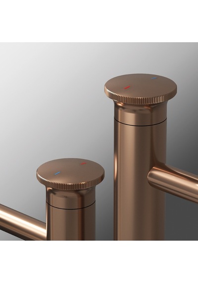 Teska E 5529 Arte Leo L Lavabo Bataryası Rose Gold