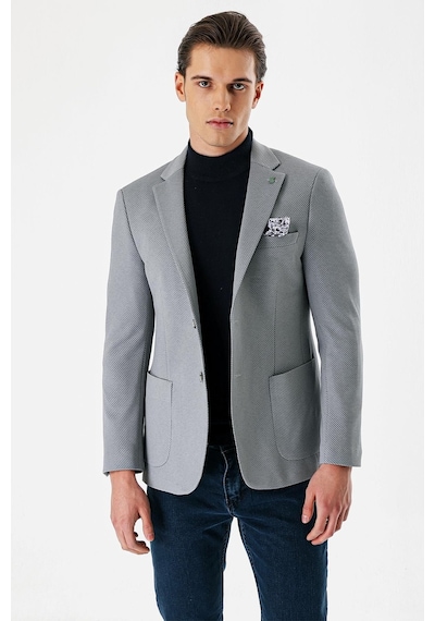 İmza Gri Desenli Mono Yaka Astarlı Çift Yırtmaç 6 Drop Slim Fit Dar Kesim Klasik Ceket 1002240150-gri Gri İmza Gri Desenli Mono Yaka Astarlı Çift Yırtmaç 6 Drop Slim Fit Dar Kesim Klasik Ceket 1002240150-gri Gri