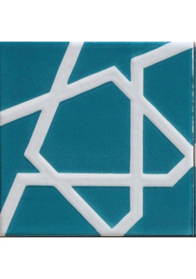 Armada Çini 20x20 Cm Sp 100 Mavi Beyaz Desenli Kütahya Çinisi