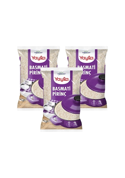 Yayla Basmati Pirinç 1 Kg 3 Lü