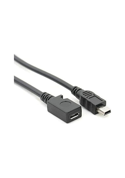 Micro Usb Dişi To Mini Usb Erkek Çevirici Kablo 10 Cm