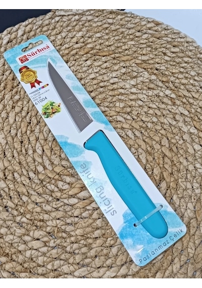 Sürmene 61004 Mutfak Bıçağı 9,50 Cm Turkuaz Çok Renkli