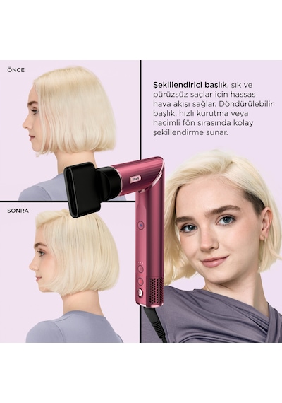 Shark Flexstyle 5-in-1 Saç Kurutma & Şekillendirme Sistemi - Cherry Kırmızı