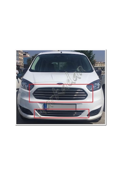 Db Chrome Ford Tourneo Courier Ön Panjur Nikelajı 2014-2017 Set  6