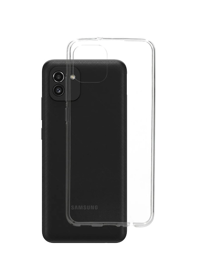 Samsung Galaxy Uyumlu A03 1mm Süper Silikon Şeffaf Kapak