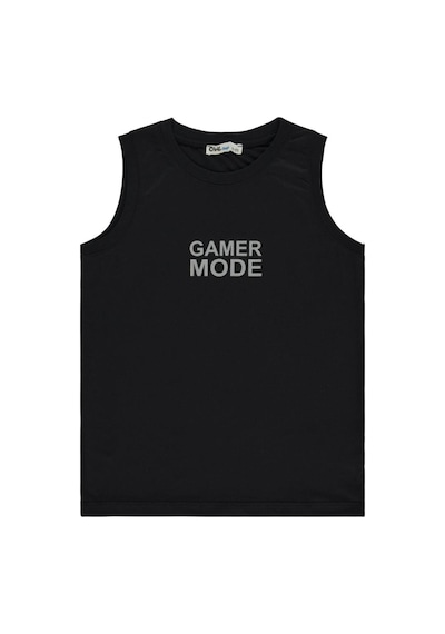 Civil Boys Gamer Mode Reflektör Baskılı Sıfır Kol 6-9 Yaş Tişört Siyah
