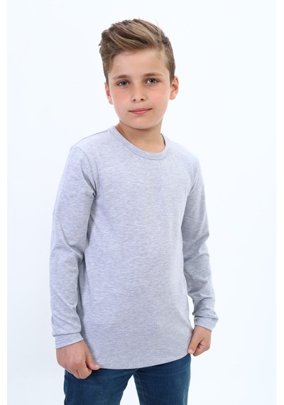 Toontoy Kids Toontoy Kız Çocuk Eteği S Baskılı Tişört Gri Melanj