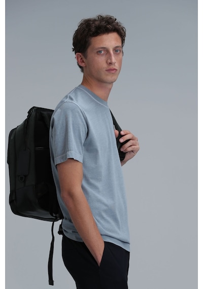 Lufian Erkek Sarder Basic T-shirt 111020216 Su Yeşili Mint