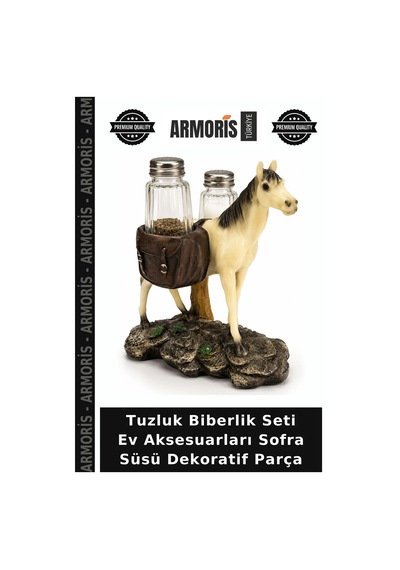 Tuzluk Biberlik Seti Ev Aksesuarları Sofra Süsü Dekoratif Parça Çok Renkli