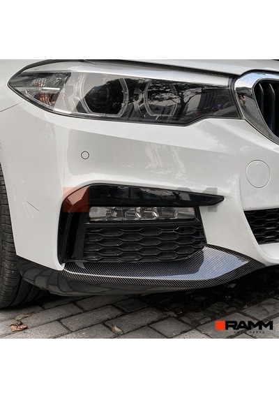Bmw G30 M Sport Ön Tampon Flap Seti Parlak Karbon