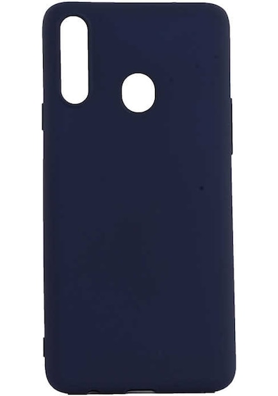 Noktaks - Galaxy A20s Uyumlu - Kılıf Mat Soft Esnek Premier Silikon Kapak - T9941 - Lacivert Lacivert