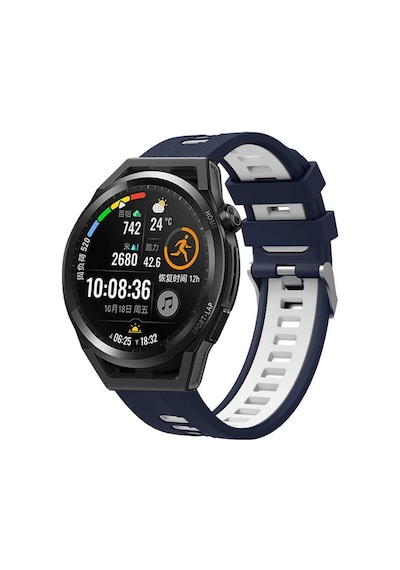 Huawei Honor Magic 2 42Mm Kordon Çift Renk Çizgili Kordon