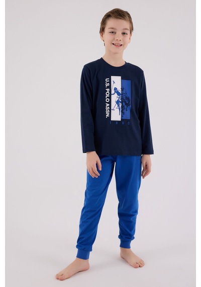 U.S. Polo Assn. U.s. Polo Assn Erkek Çocuk Lacivert Pijama Takımı Us2206-c-v2