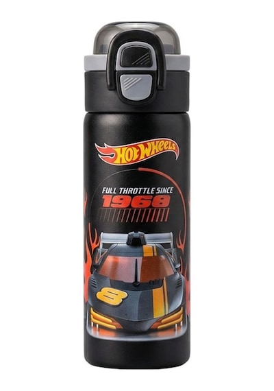 Hot Wheels Çift Fonksiyon Kapaklı Çelik Matara 600ml 3821 Çok Renkli
