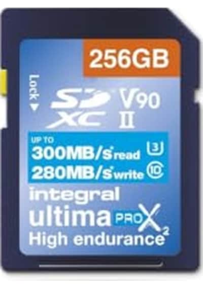 Integral 256 Gb Uhs-ıı Sd Kart V90 300 Mb/s'ye Kadar Okuma Ve 280 Mb/s'ye Kadar Yazma Hızı Sdxc Profesyonel Yüksek Hızlı Hafıza Kartı