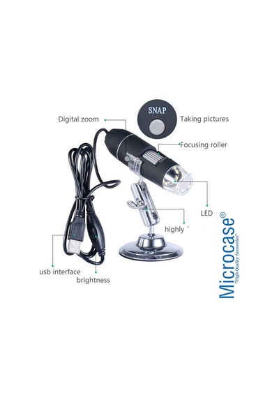 Tr 1000x Dijital Mikroskop Usb Hd Cmos 8 Led Digital Microscobe
