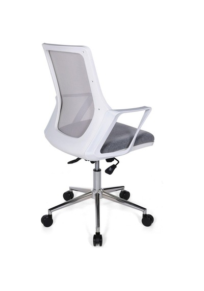 Ofisbazaar Alf Beyaz Fileli Çalışma Koltuğu Ergonomik Şef Ve Toplantı Koltuğu Gri Gri
