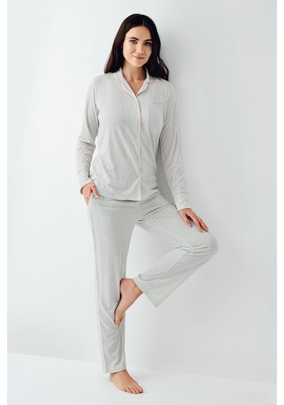 Pierre Cardin Kadın Yeşil Gömlek Pijama Pc9051-s-v1 Yeşil