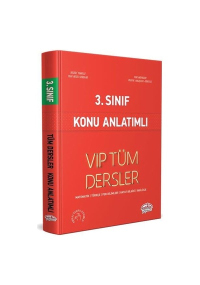 3.sınıf Tüm Dersler Konu Anlatım - Editör Yayınevi