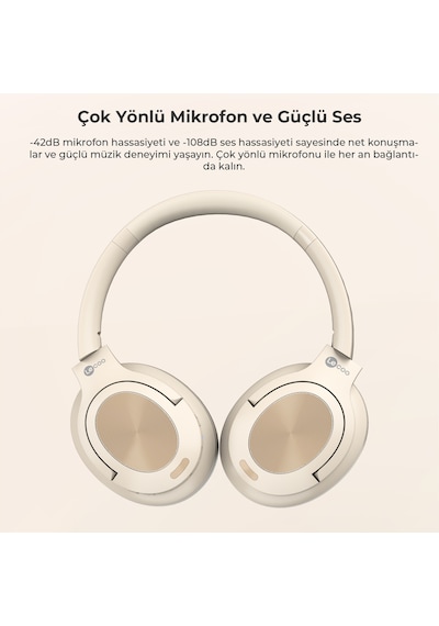 Lecoo ES208 Bluetooth 5.3 Kablosuz Mikrofonlu Kulak Üstü Kulaklık