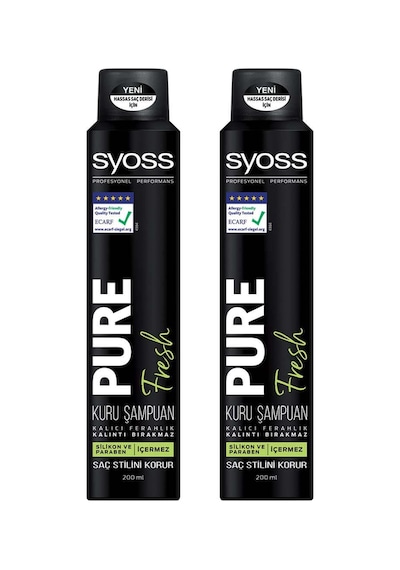 Syoss Pure Fresh Kuru Şampuan 2 x 200 ML