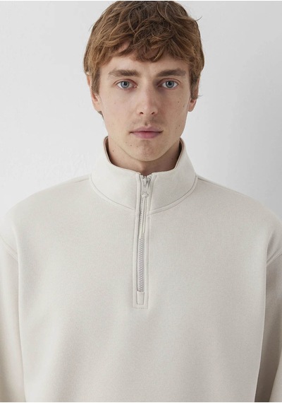 Mavi Yarı Fermuarlı Bej Erkek Sweatshirt M0s10278-70144