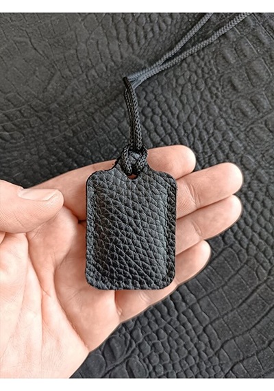 Küçük Dörtgen Cevşen Dualı Kolye Muska Hakiki Deri Çok renkli 84683674