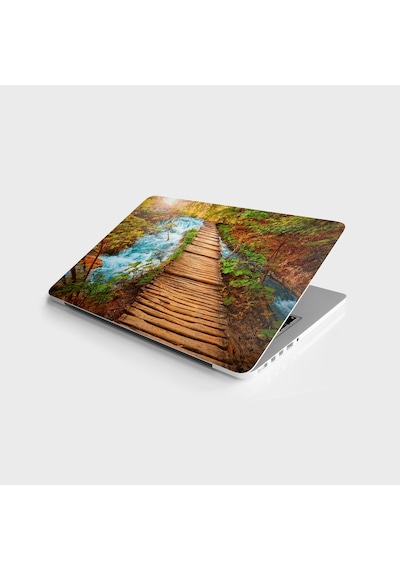 Laptop Sticker Bilgisayar Notebook Pc Kaplama Etiketi Şelale Yol
