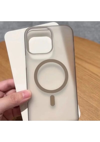 iPhone Uyumlu 16 Pro Tuna Buzlu Sert İnce Magsafe Telefon Kılıfı Çok Renkli