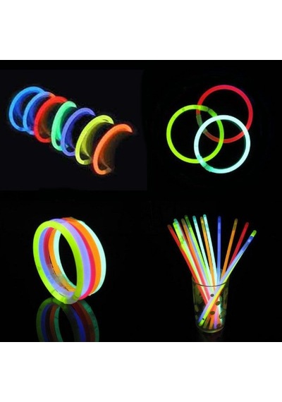 Glow Fosforlu Neon Bileklik 50 Adet 5673 "
