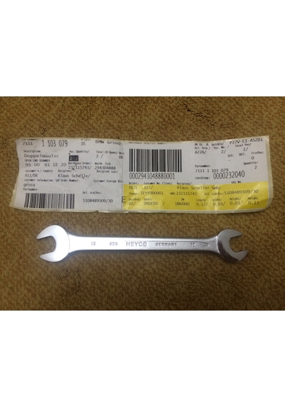 Bmw 12-13 Açık Ağız Anahtar 71111103079 Büyük Kutu İçin Avadanlık