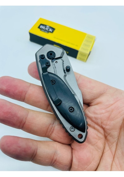Buck Marka Ahşapkasa Kamp Çakı //x11-14cm Açık Gri