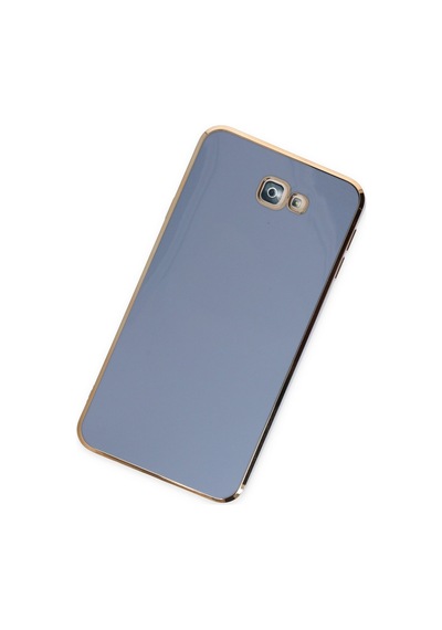 Samsung Galaxy Uyumlu , J7 Prime Kılıf Volet Silikon - Mavi