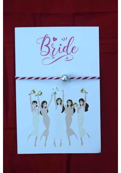 20 Adet Kırmızı Beyaz Şans Bilekliği - Kına Hediyesi / Nikah Hediyesi