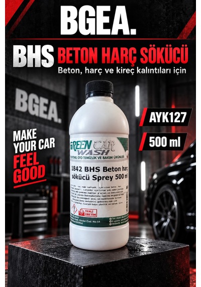 Bgea Green Car Wash Bhs Beton Ve Harç Sökücü 500 Ml