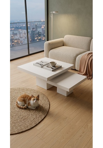 Most Marmoris %100 Mdf Orta Sehpa Set Evinize Teslim Aytaşı